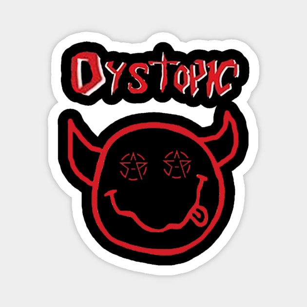 Dystopic, old design Magnet by Antisocial Party