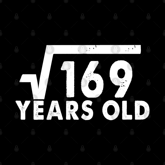 Square Root of 169, 13th Birthday 13 Years Old gift by salah_698