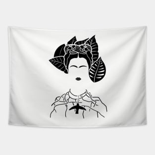 Botanical Frida Tapestry