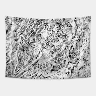 Monochrome simulated petrified grasses Tapestry