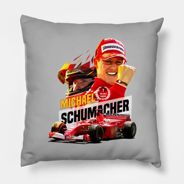 Michael Schumacher Pillow by pxl_g