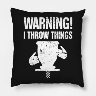 Funny Pottery Wheel Design Pillow