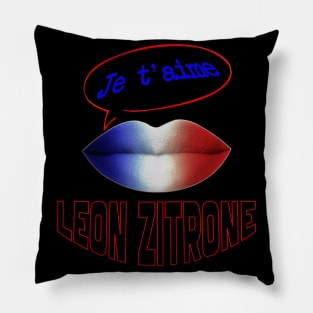 FRENCH KISS JE T'AIME LEON ZITRONE Pillow