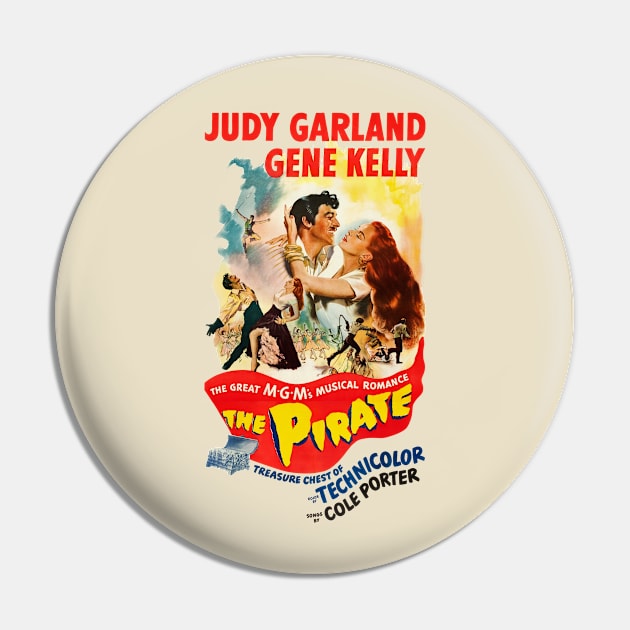 "The Pirate" Movie Poster Pin by HDC Designs