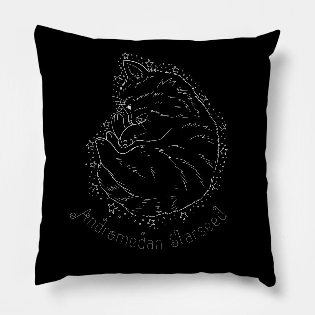 Andromedan starseed Pillow by ArtsyStone