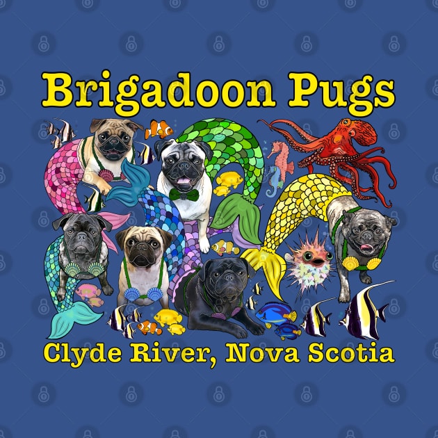 Brigadoon MerPugs! by FivePugs