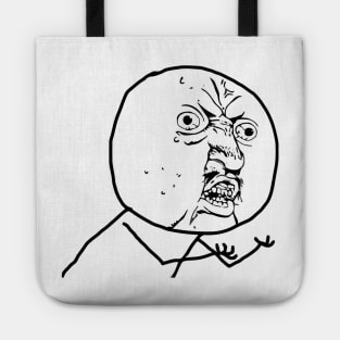 Y U NO Face Tote