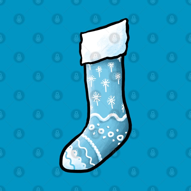 Blue Christmas Stocking by Grasdal