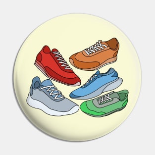 Colorful Cool Shoes Pin