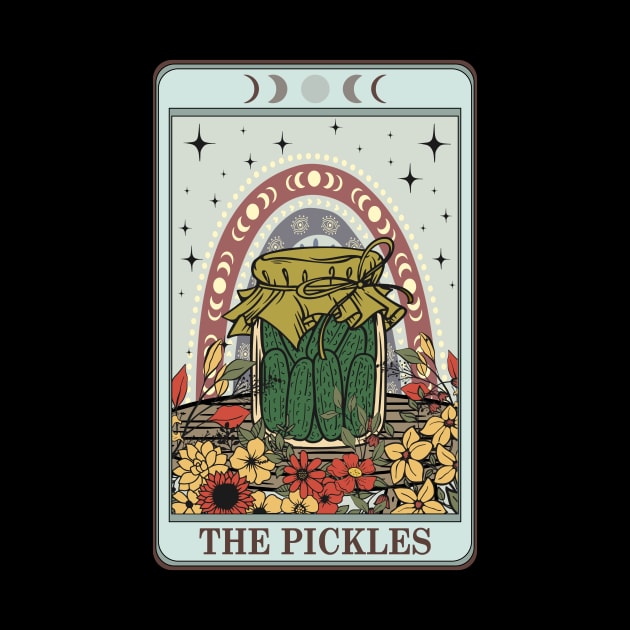 Funny food tarot card, pickles by ThirdEyeDesign