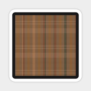 Light Academia Aesthetic Catriona 2 Hand Drawn Textured Plaid Pattern Magnet