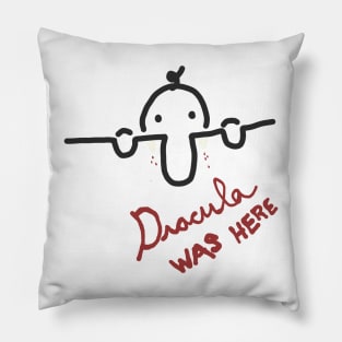 Kilroy Was Dracula Pillow