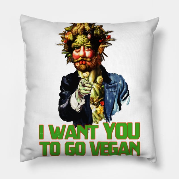 I want you to go vegan Pillow by hardcore repertoire