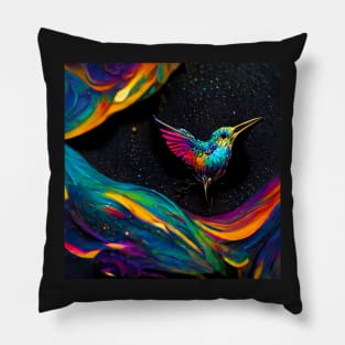Hummingbird From Another Dimension Pillow
