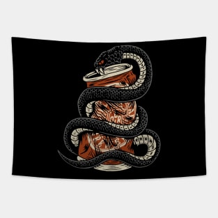 SNAKE AND BEER Tapestry