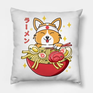 Corgi Ramen Pillow