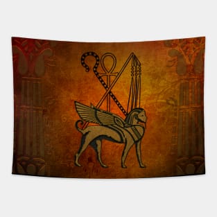 Egyptian sign, vinatge background Tapestry