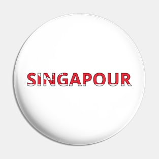 Drapeau Singapour Pin