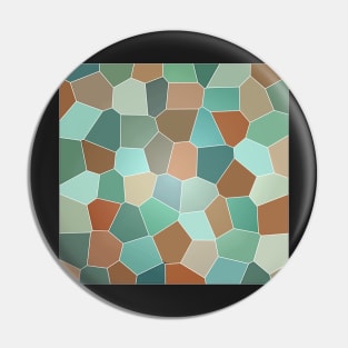 Abstract of Browns Blues and Greens Pin