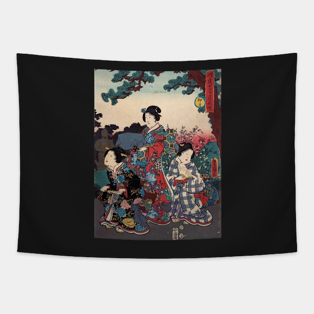 Three traditional Japanese women Tapestry by Aleksander37