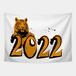 Happy new year 2022 year of tiger Tapestry