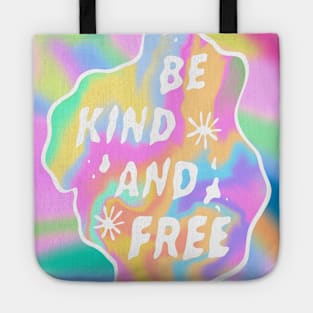 Be Kind and Free Aesthetic Quote Tote