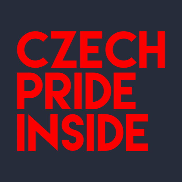 Czech Pride Inside by MessageOnApparel