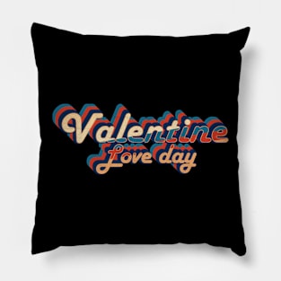 valentine - vintage retro 70s future b Pillow