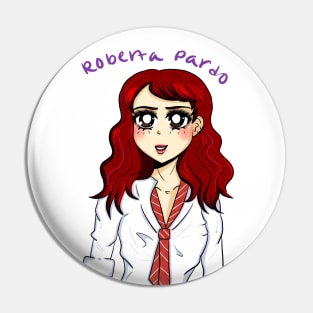 90's Anime Roberta Pardo Rey Backgroundless Pin