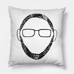 Bearded Glasses Pillow