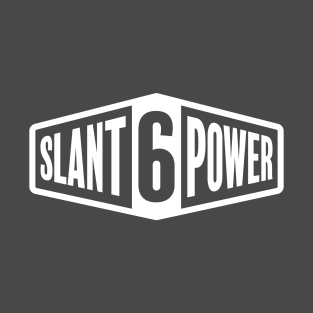 Slant 6 Power - White + Asphalt T-Shirt