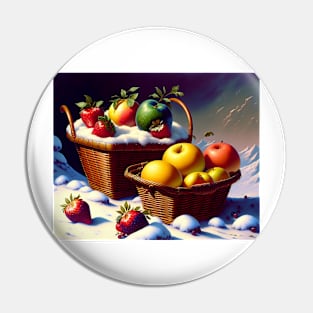 Fruit Bucket Between Snow Pin