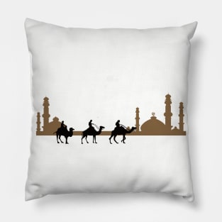 Camel desert ship Pillow