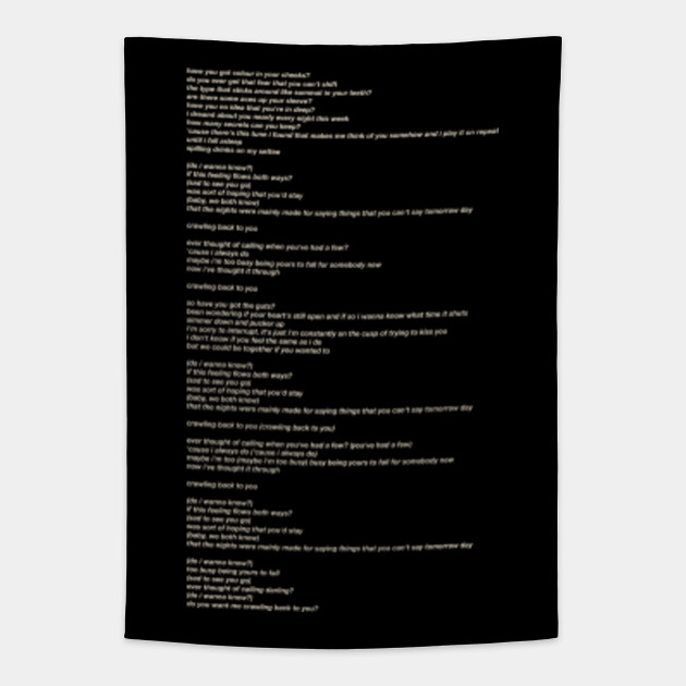 Arctic Monkeys Do I Wanna Know Lyrics Do I Wanna Know Tapestry Teepublic
