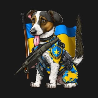 Dog ukrainian soldier T-Shirt