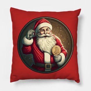 Bitcoin santa claus Pillow