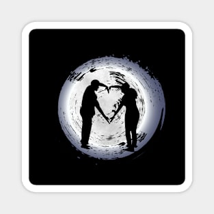 Romantic Couple In The Moonlight Magnet