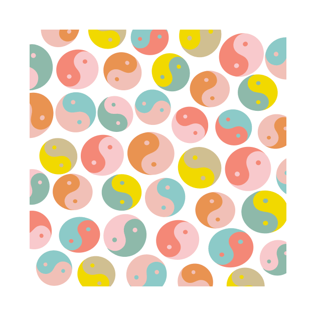 Yin and Yang Pattern in Pastels by OpalEllery