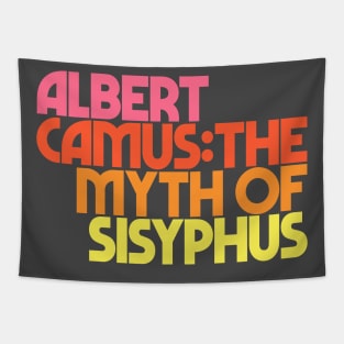 Albert Camus The Myth of Sisyphus Typography Design Tapestry