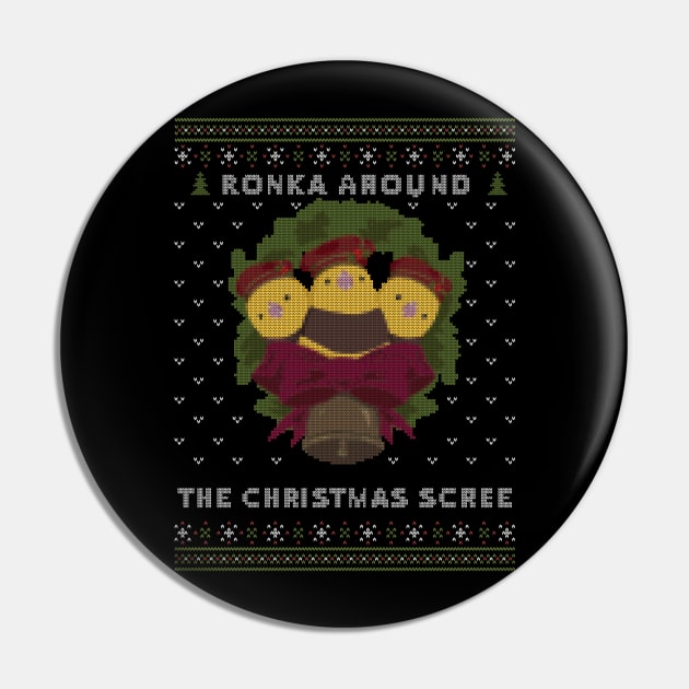 Ronka Around Ugly Christmas Sweater Pin by nimazu