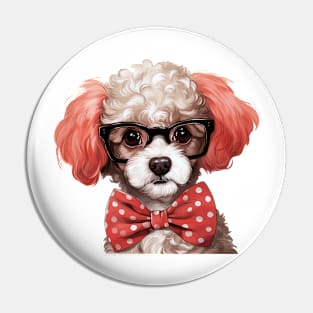 Fancy Poodle Dog Pin