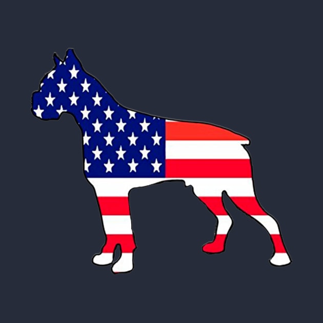 4th of July - Patriotic Dog Flag - T-Shirt by JMPrint