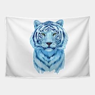 Blue Tiger portrait Tapestry