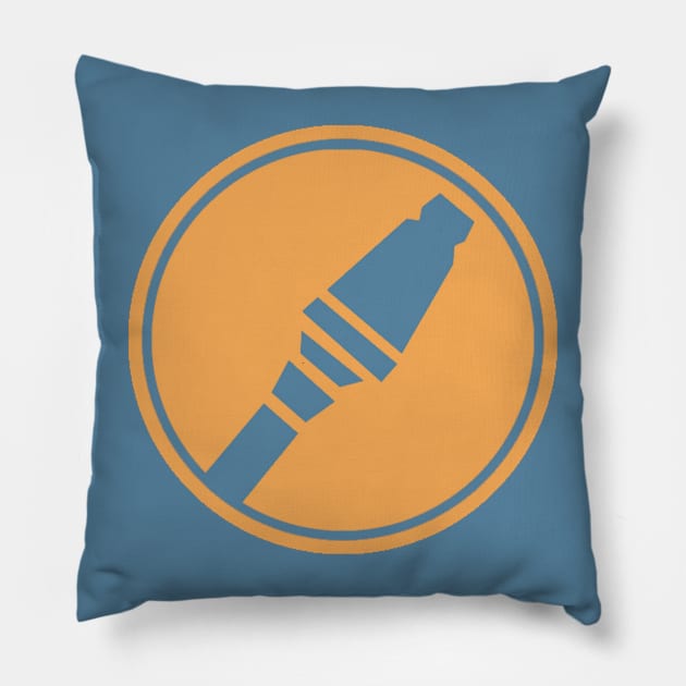 Team Fortress 2 - Blue Soldier Emblem Pillow by Reds94