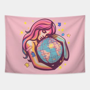 Embracing the world Tapestry