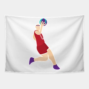 flat character basketball Tapestry