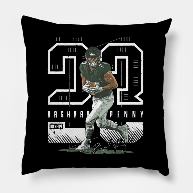 Rashaad Penny Philadelphia Future Pillow by ClarityMacaws