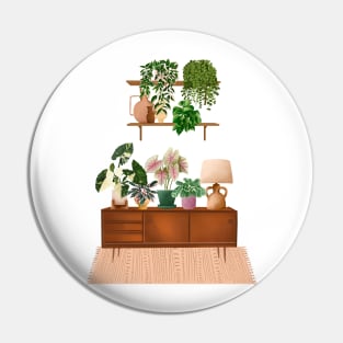 Modern interior with plants Pin