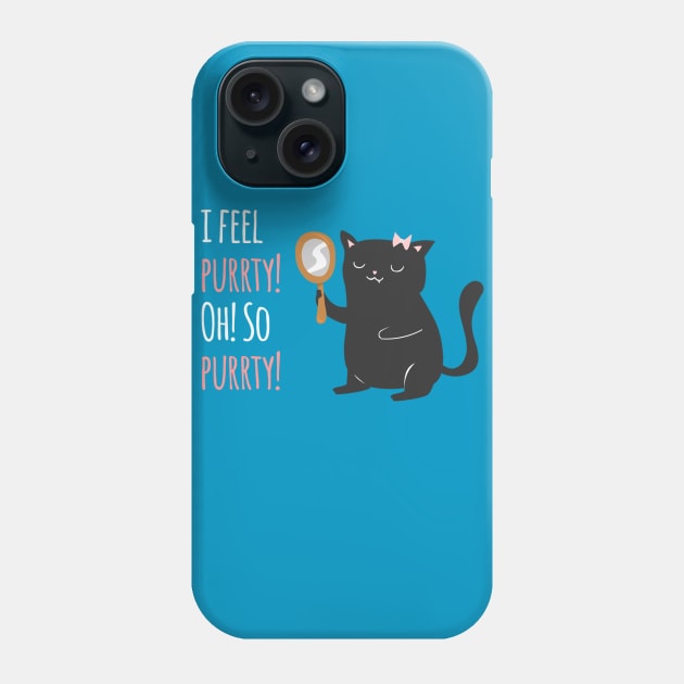 Catty Thoughts! Phone Case by AnishaCreations