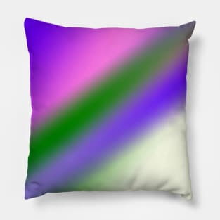 purple green white abstract texture art Pillow